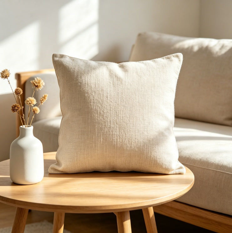 Nordic Linen Throw Pillow